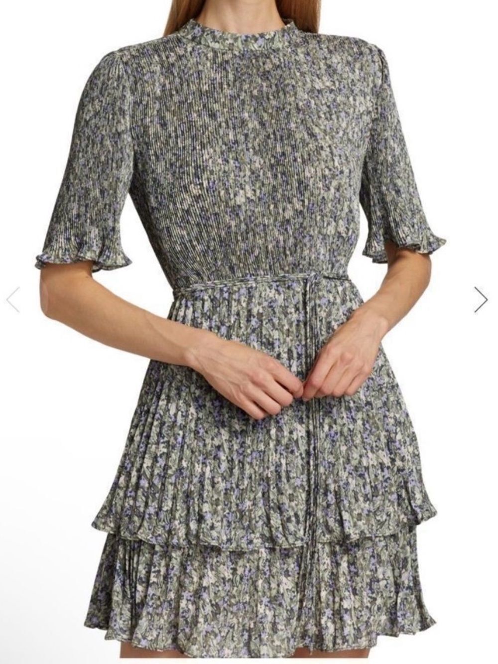Derek Lam 10 Crosby Savannah Pleated Dress